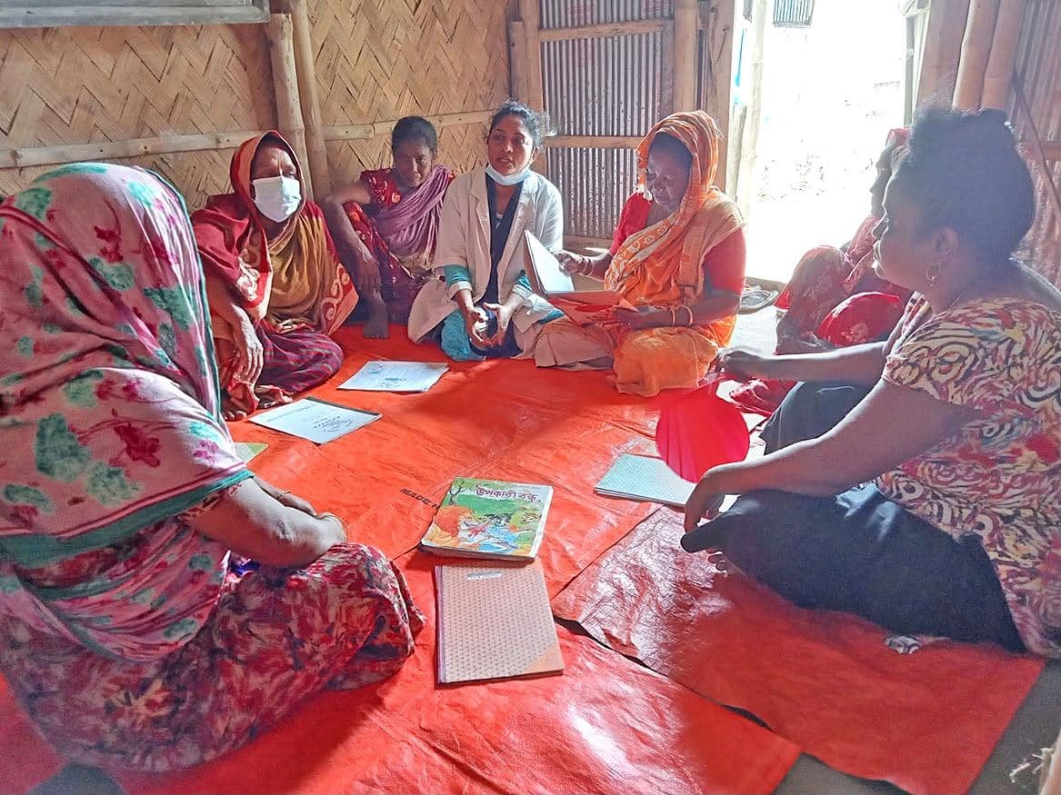 Health session with women